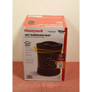 #Honeywell HHF360B 1500W 360˚ Surround Indoor Heater Black (Pack Wear)